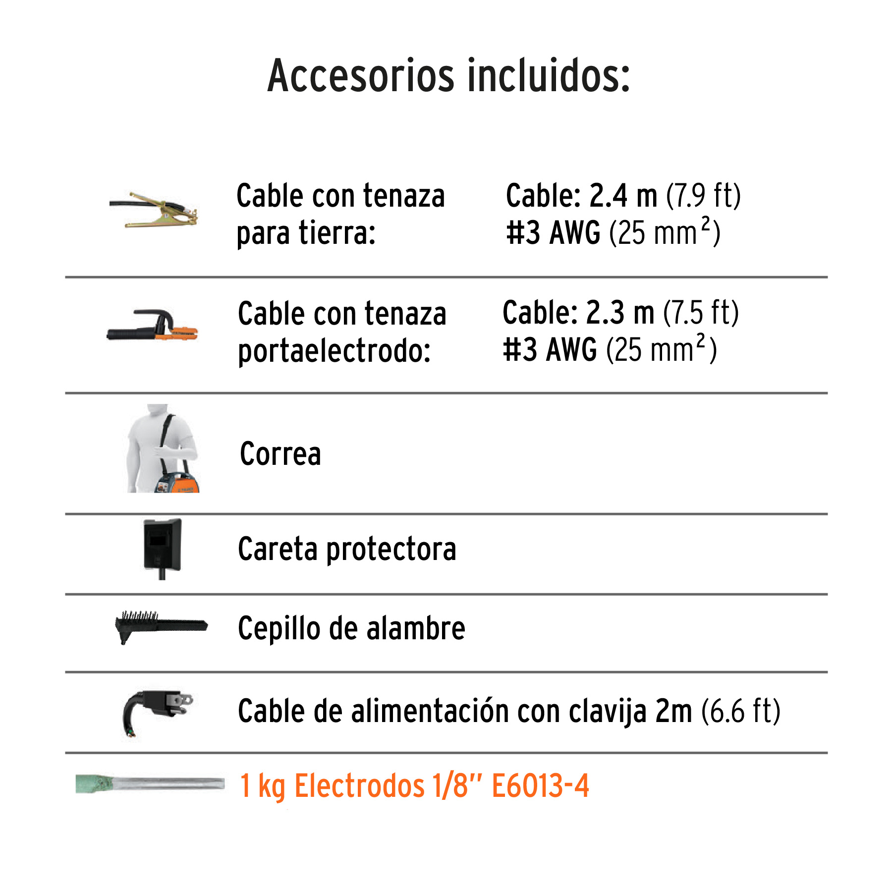 Soldadora inversora Truper bi voltaje 200 A 127 V/220 V 16053 naranja
