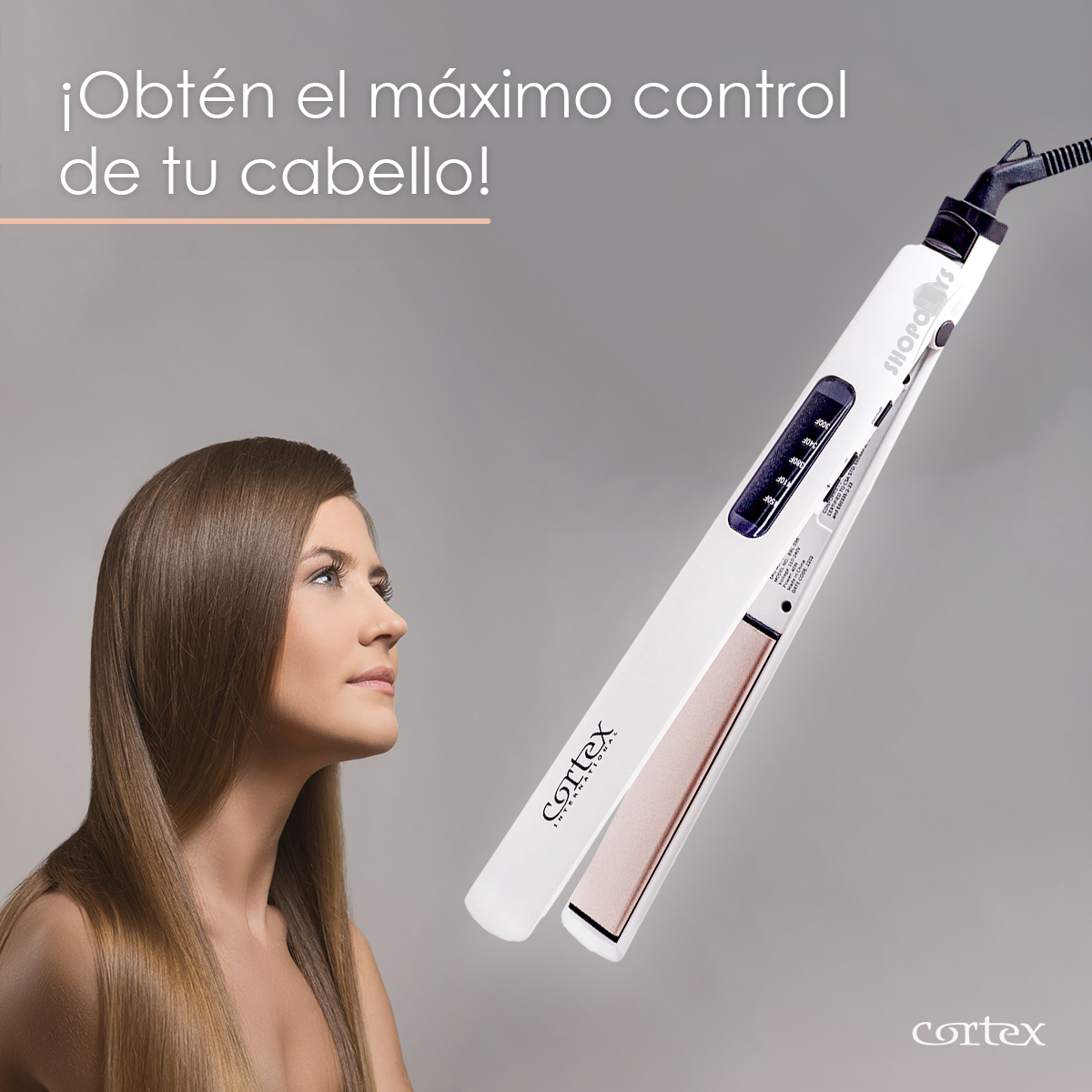 Plancha Alisadora Cortex Digital Ultradelgada Profesional