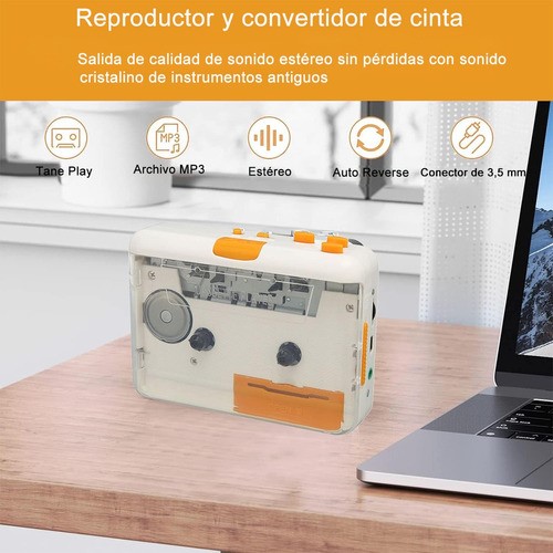 Convertidor De Cintas Cassette A Mp3 Adaptador Usb Auricular