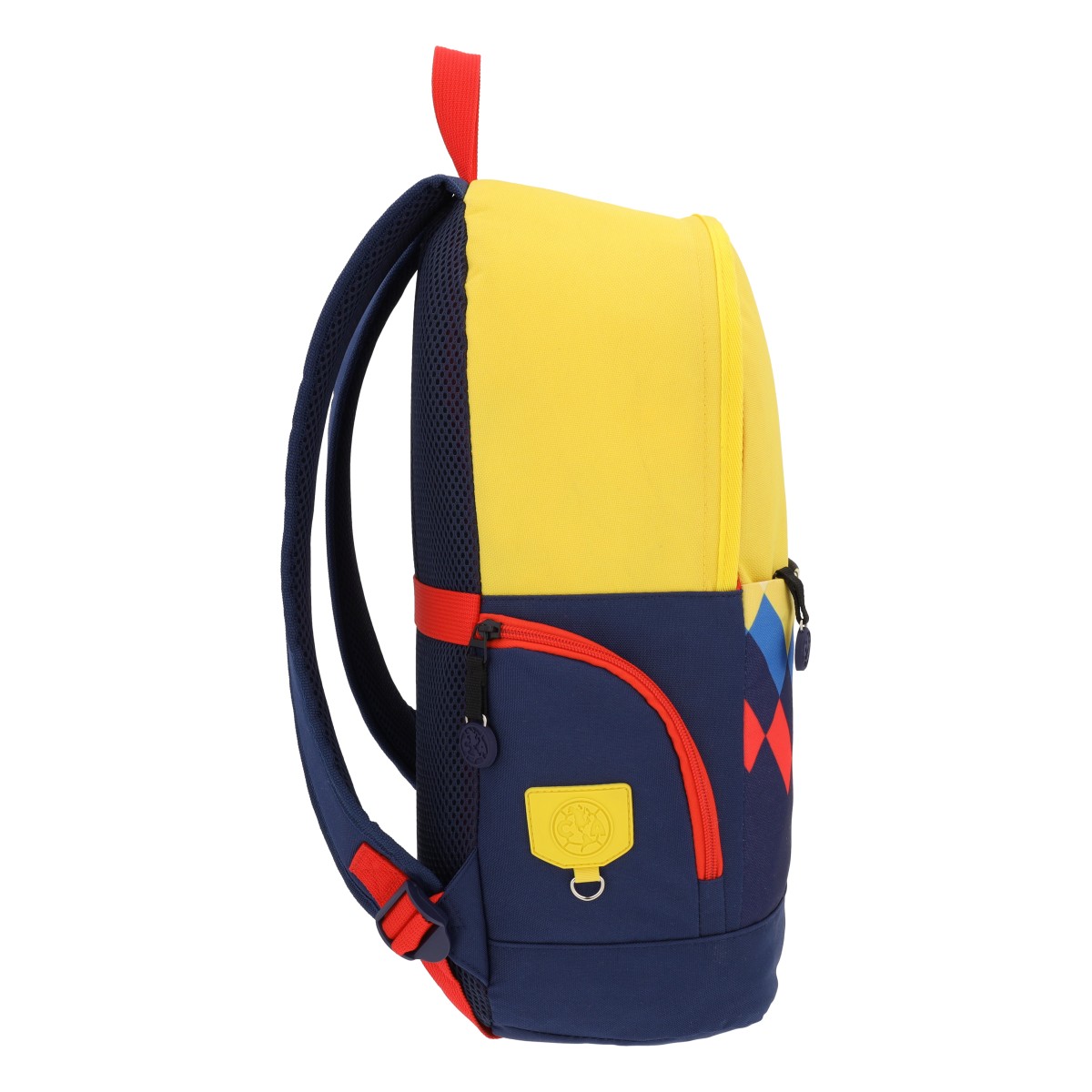 Mochila Oficial Tricampeón del Fútbol Mexicano el Club América - Mochila Escolar y Deportiva, Amplio Compartimento, Portalaptop, Bolsillos Laterales y Frontales, Respaldo Acolchado, 45cm x 14.5cm x 30cm