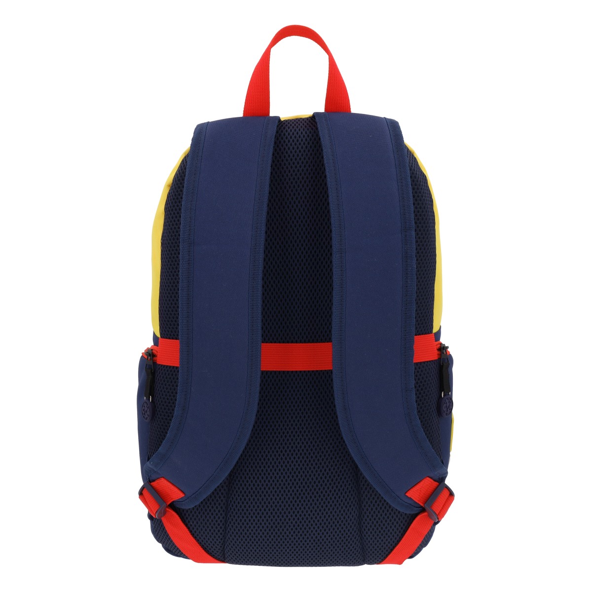 Mochila Oficial Tricampeón del Fútbol Mexicano el Club América - Mochila Escolar y Deportiva, Amplio Compartimento, Portalaptop, Bolsillos Laterales y Frontales, Respaldo Acolchado, 45cm x 14.5cm x 30cm