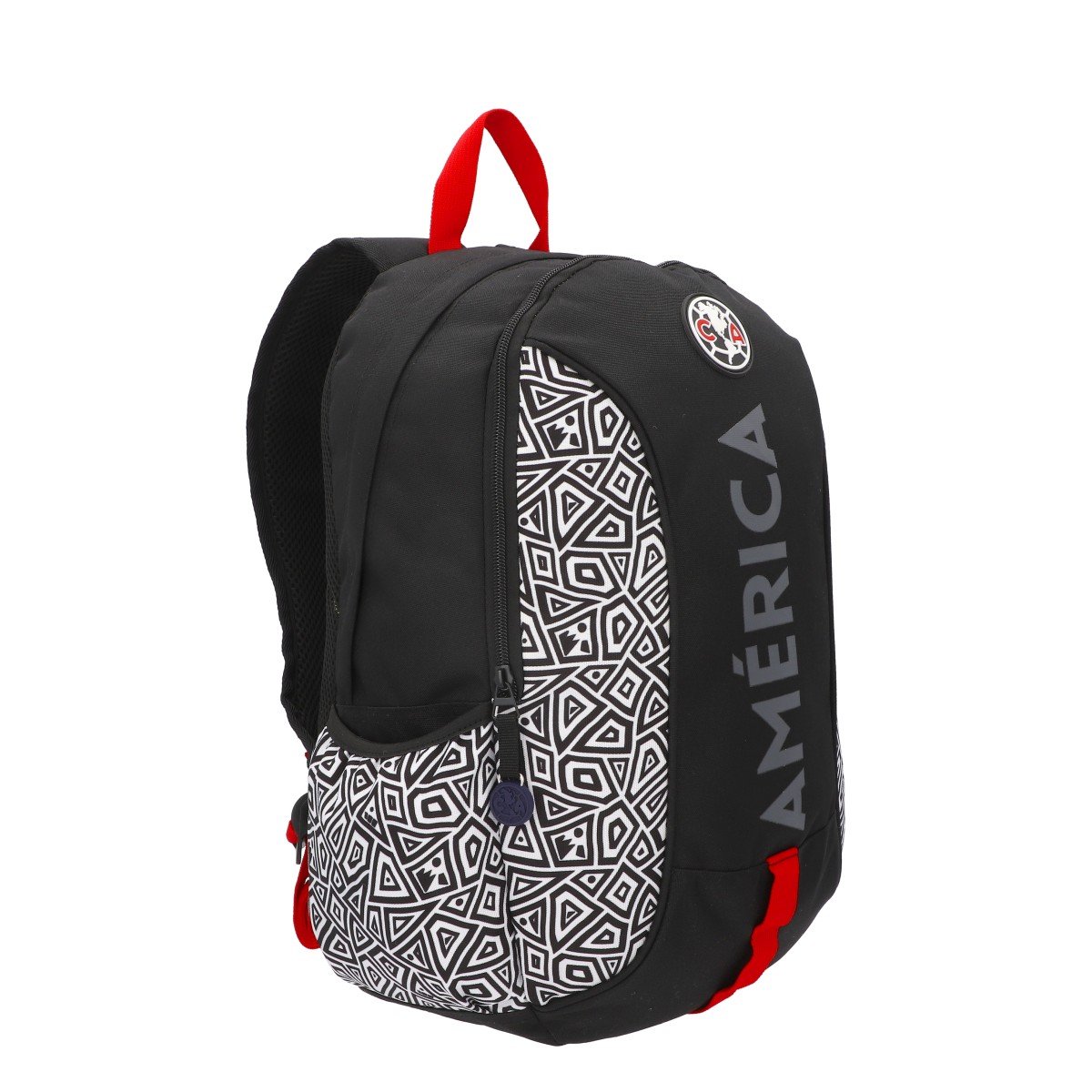 Mochila Oficial Tricampeón del Fútbol Mexicano el Club América - Mochila Escolar y Deportiva, Amplio Compartimento, Portalaptop, Bolsillos Laterales y Frontales, Respaldo Acolchado, 45cm x 14.5cm x 30cm