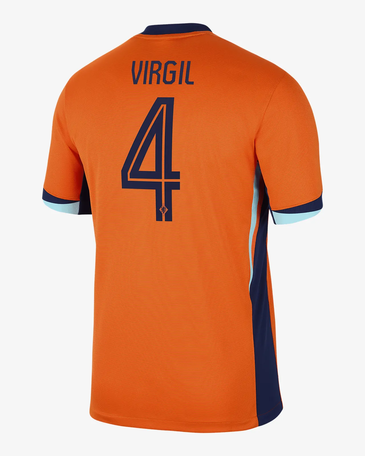 Nuevo! Jersey Holanda 2024/2025 Titular Local Naranja Virgil Van Dijk 4 Talla M.
