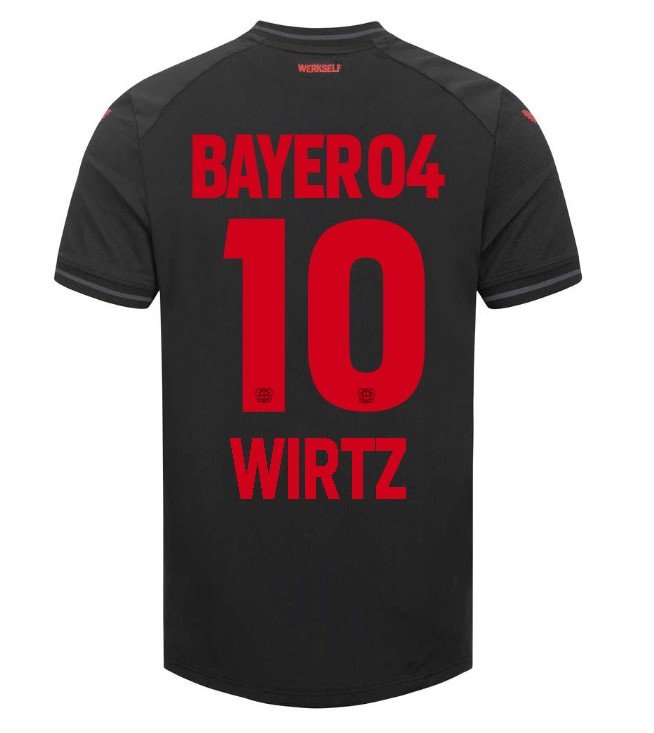Nuevo! Jersey Bayern Leverkusen 2023/2024 Local Negro Wirtz 10 Talla L.