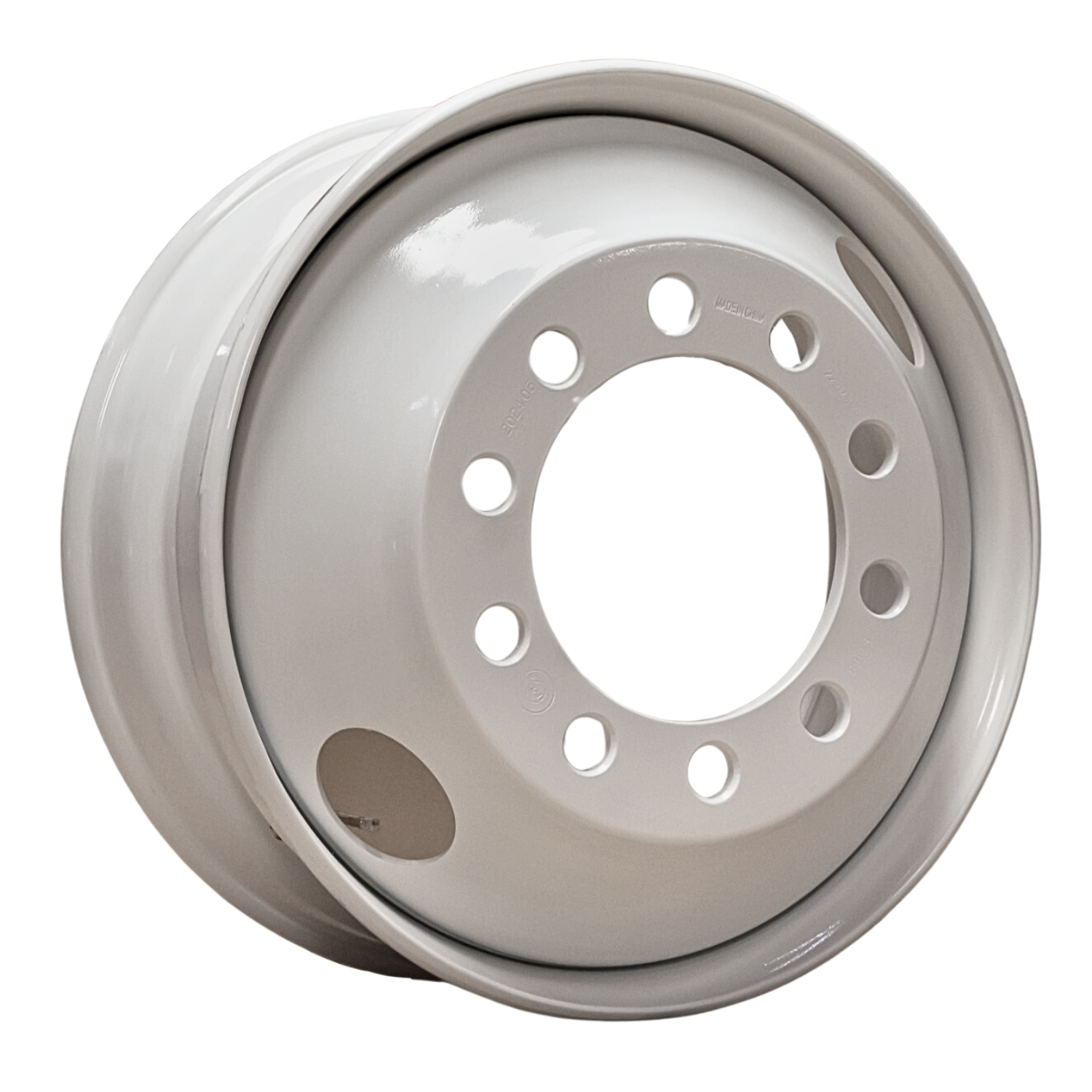 Rin Blanco Tuerca Y Capuchon 22.5 8.25 Tracto Camion 8000 Lbs