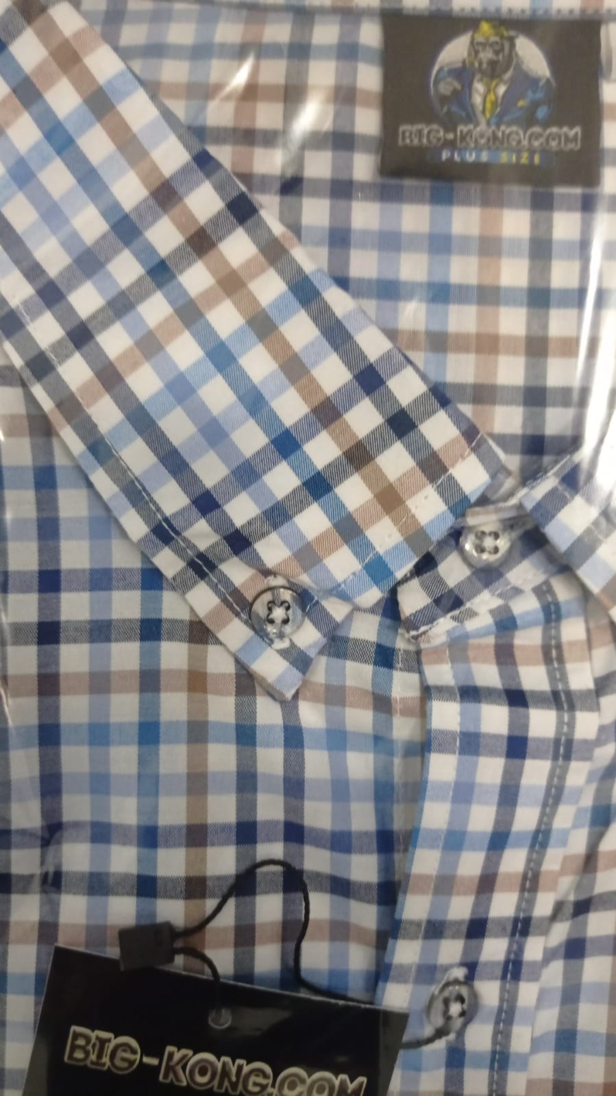 Camisa Caballero Tallas Extra Grande XL A 6XL Big Kong 114 G