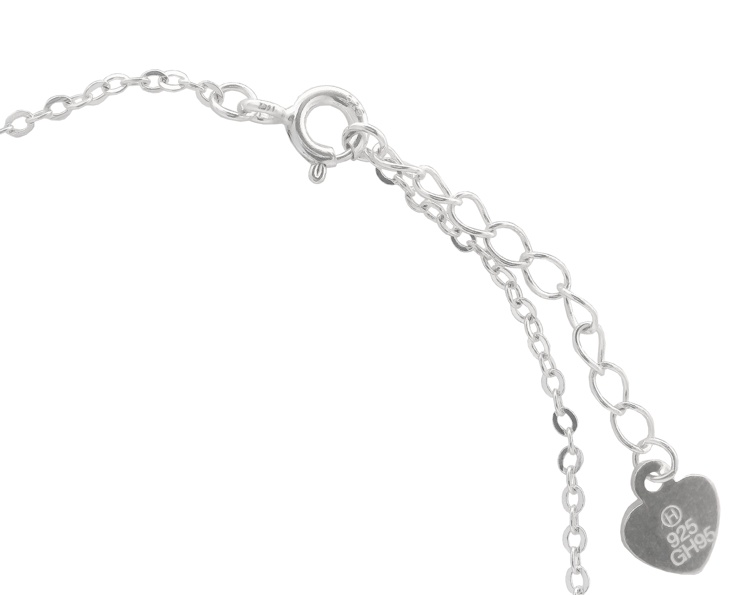 Pulsera Plata 925 Horoz Circulo Circonias 18cm SP914.