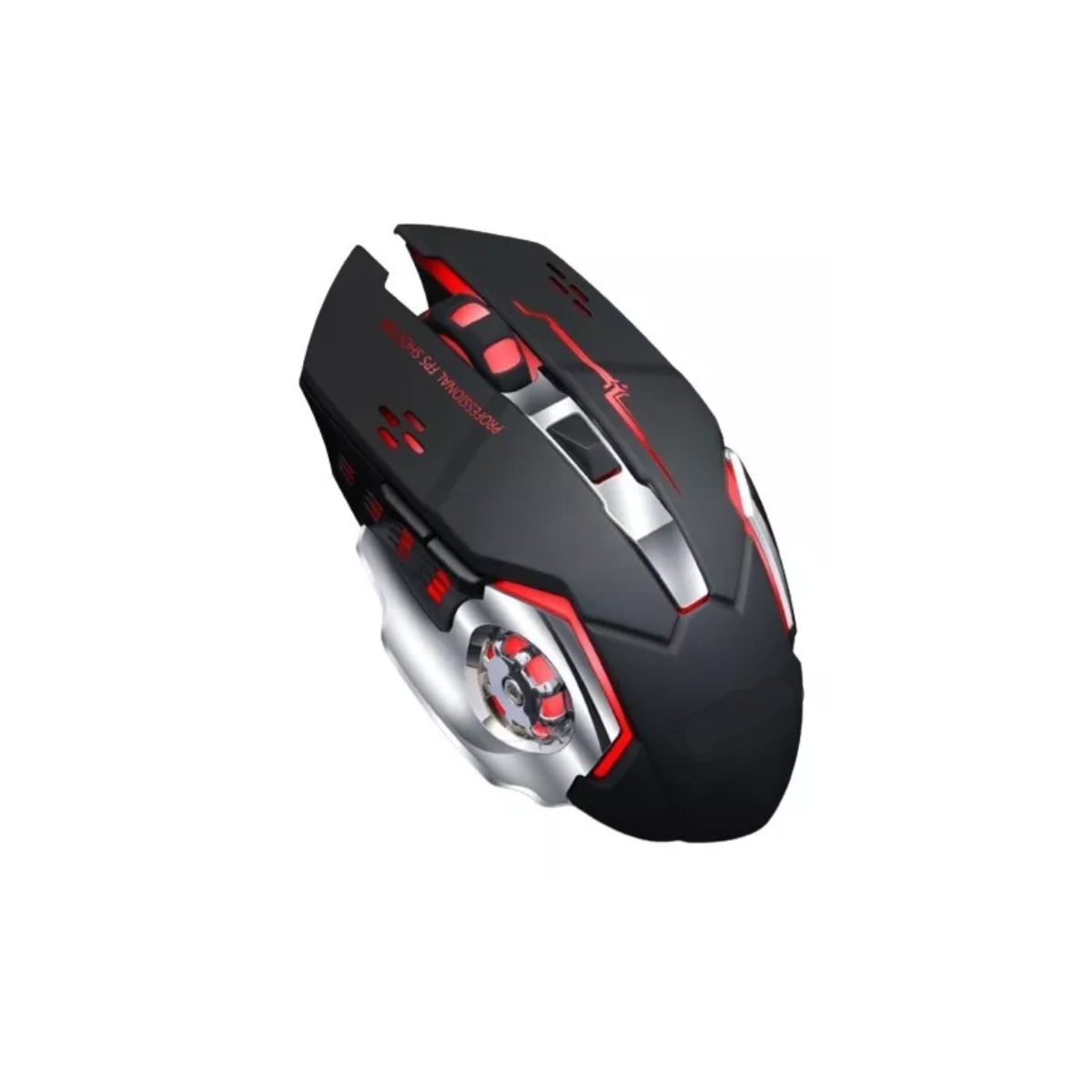 Mouse gamer de juego inalámbrico recargable T-Wolf Q13 negro