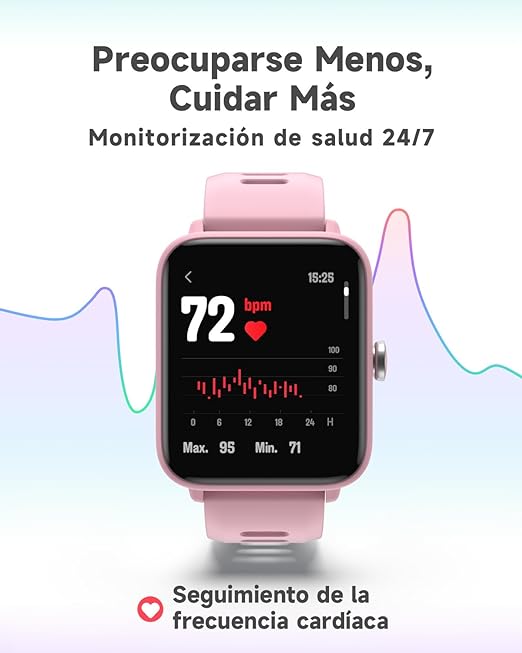 BIGGERFIVE Pulsera Actividad Niñas a 14 años, Reloj Inteligente