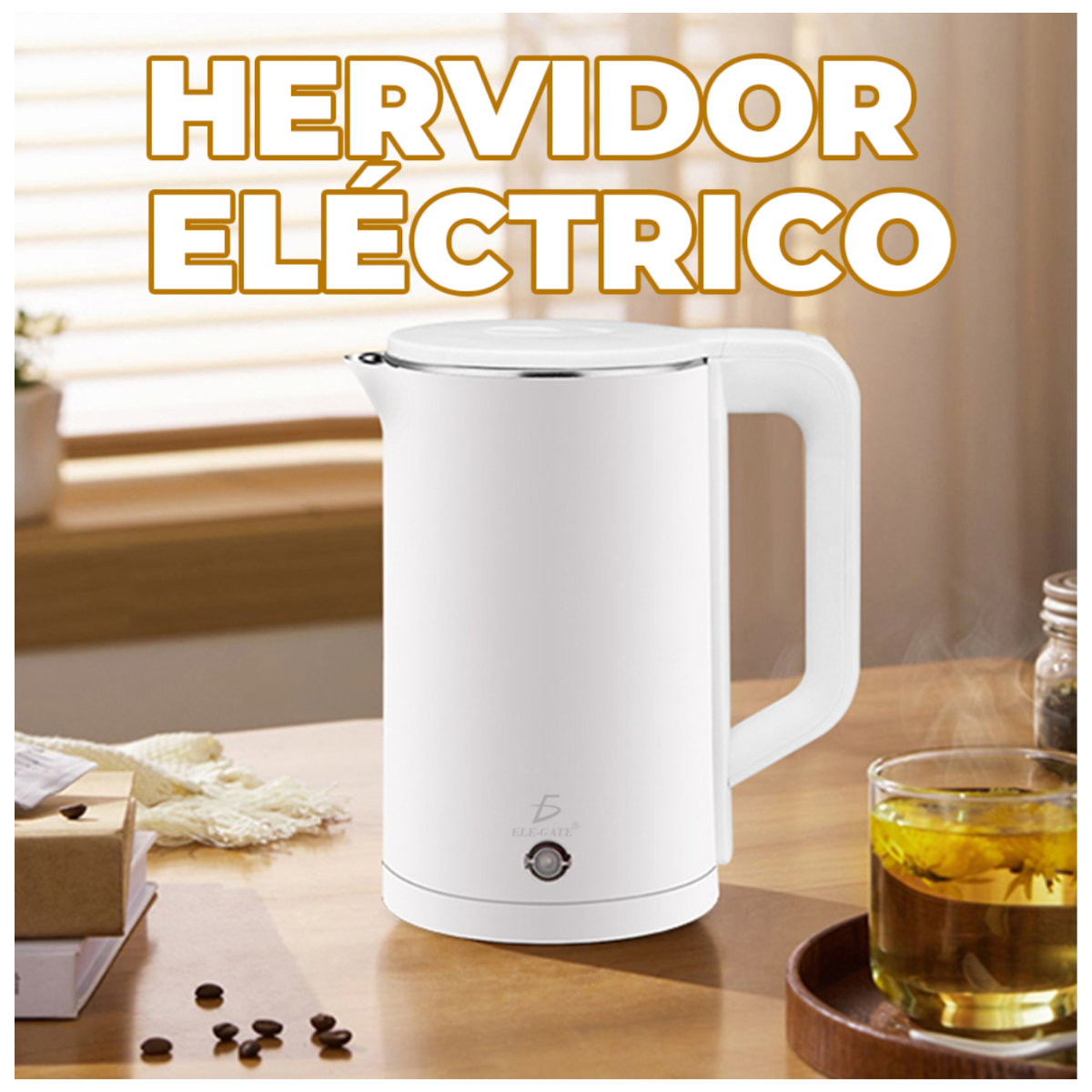 Hervidor Eléctrico de Acero Inoxidable