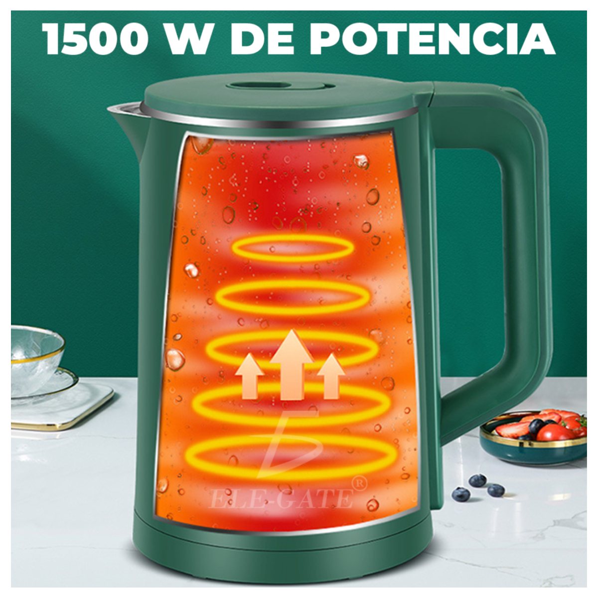 Hervidor Eléctrico de Acero Inoxidable