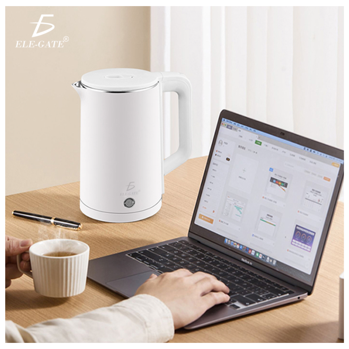 Hervidor Eléctrico de Acero Inoxidable