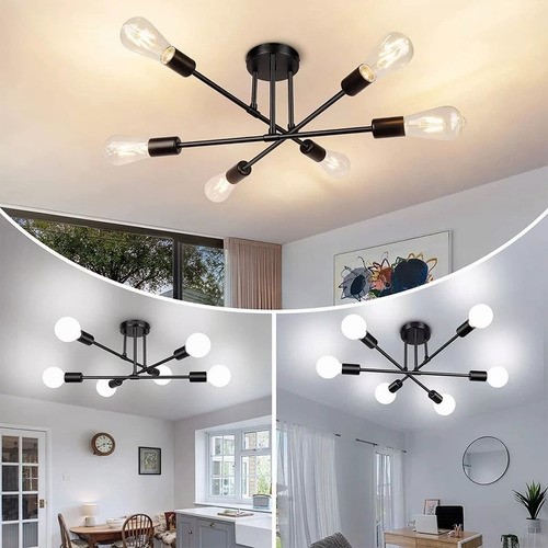 Lámpara De Techo Colgante Decorativas Moderna 6 Luces Sala