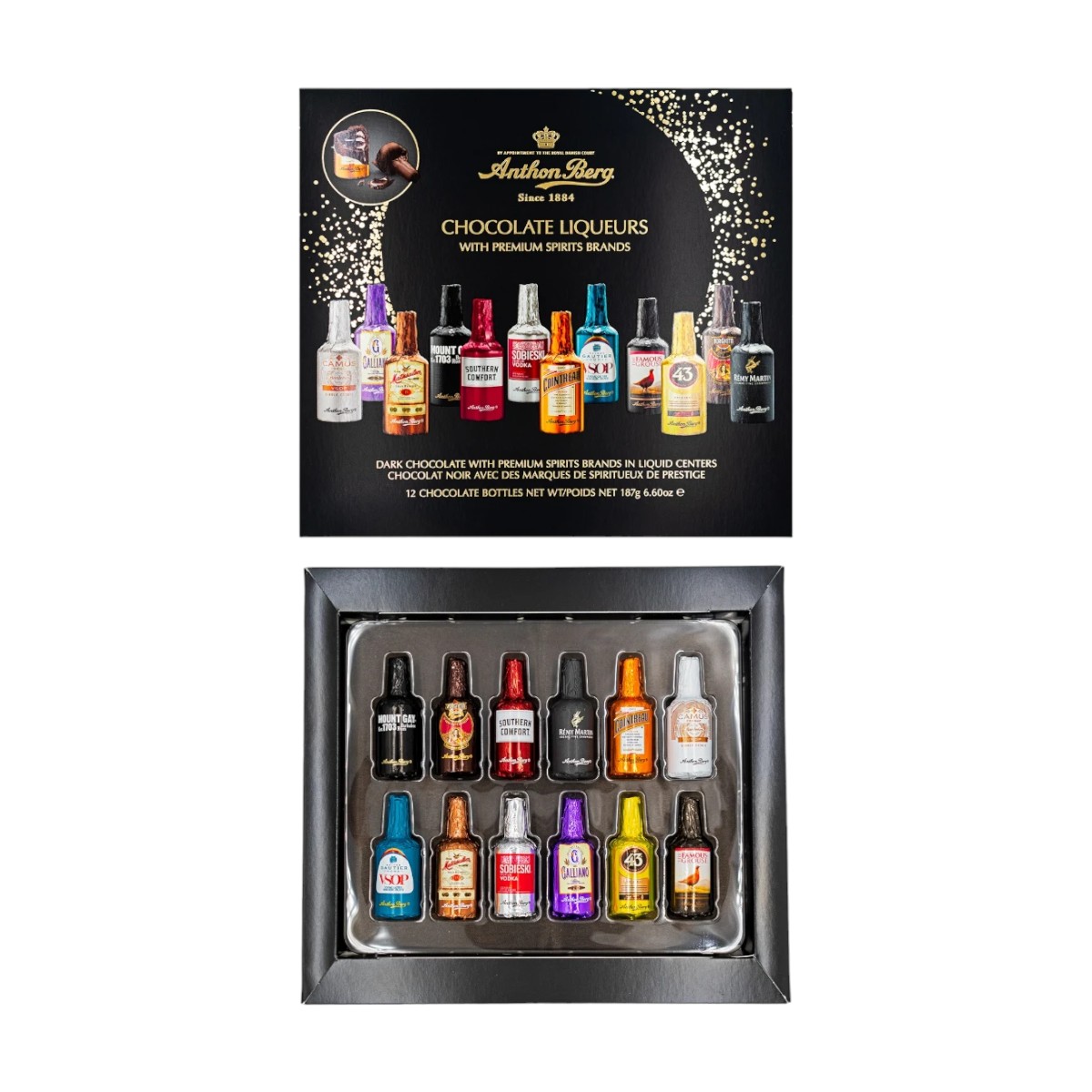 Chocolates Botellitas Dinamarca Anthon Berg Centro Líquido Dark