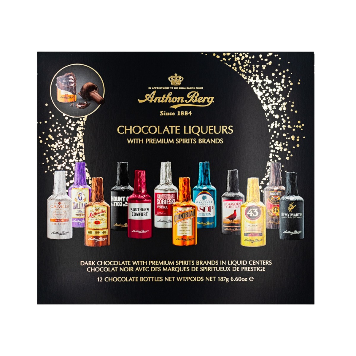 Chocolates Botellitas Dinamarca Anthon Berg Centro Líquido Dark
