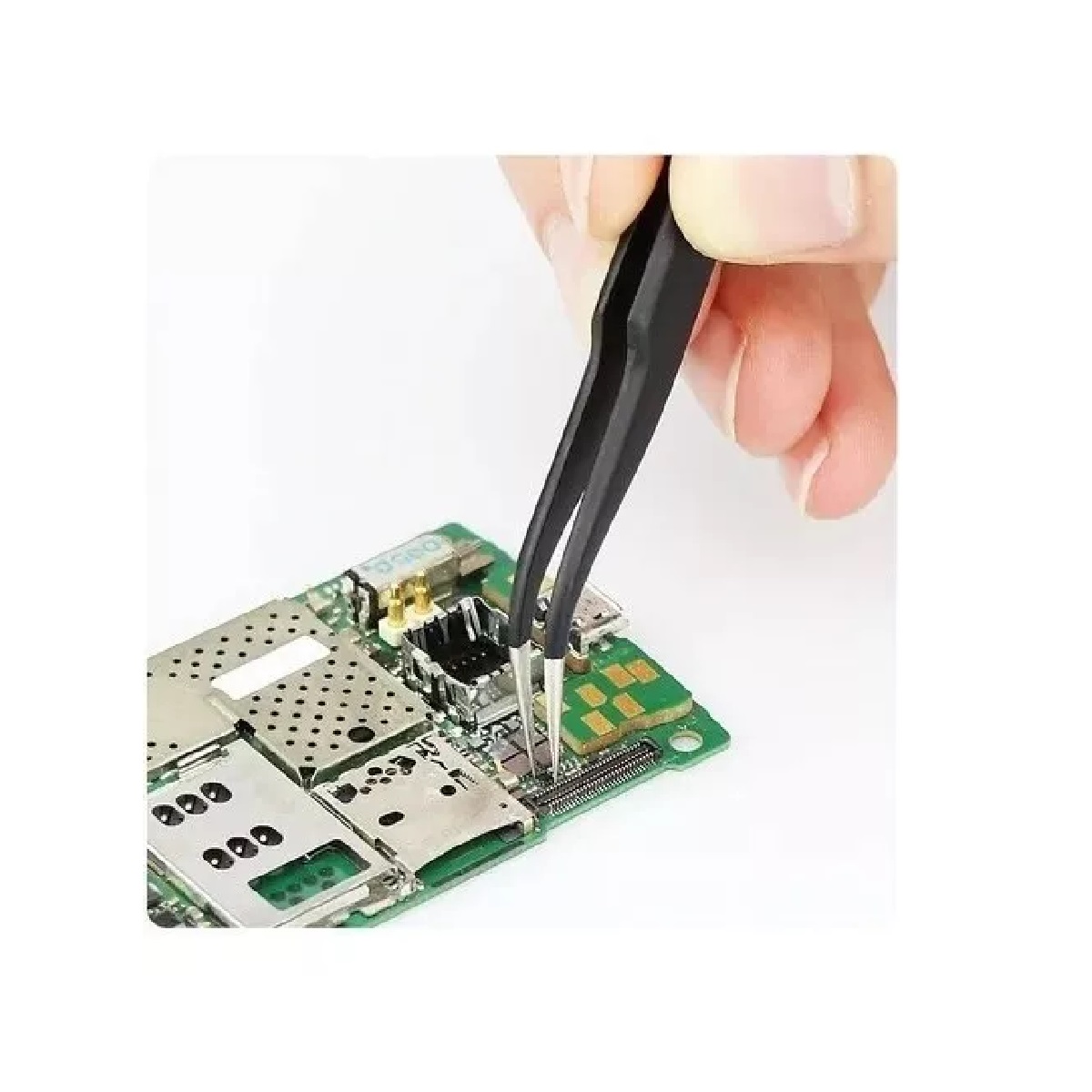 Kit Pinzas Antiestáticas Precisión Herramienta Electronica