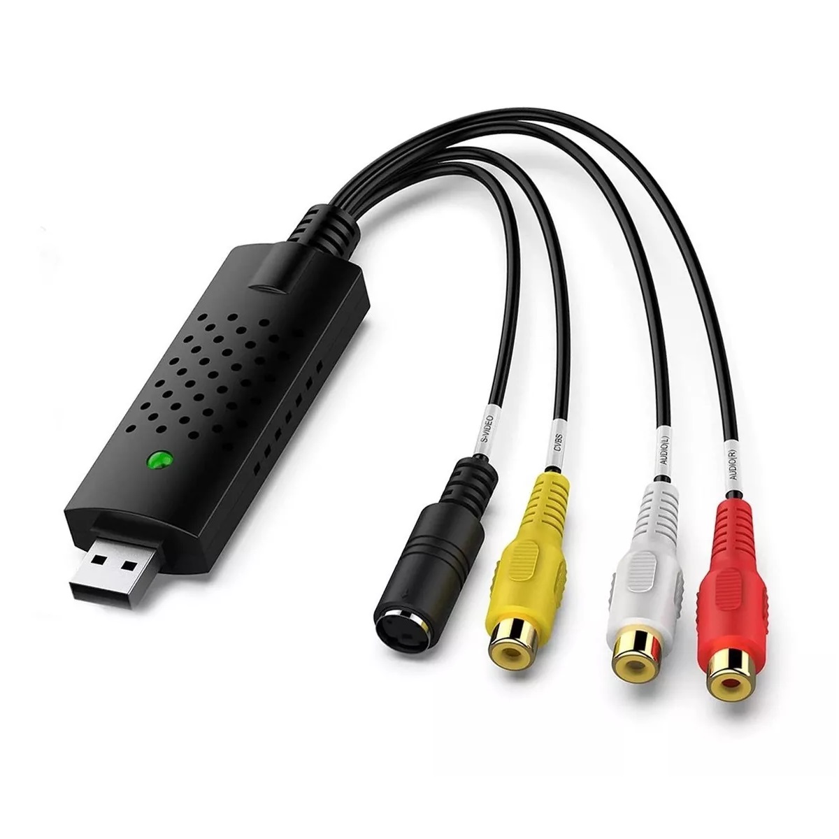 Tarjeta Captura Rca A Usb Convertidor Vhs Vcr A Digital Dvd