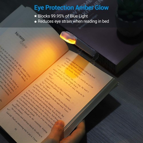 Luz Led Con Clip Para Leer Libros Recargable Por Usb 9 Modes