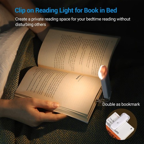 Luz Led Con Clip Para Leer Libros Recargable Por Usb 9 Modes