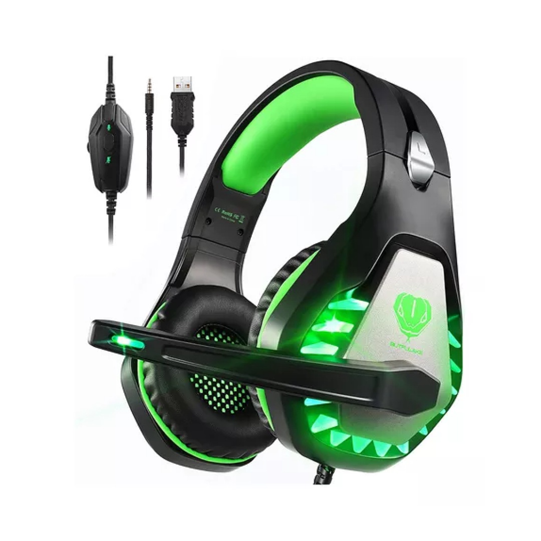 Pacrate Stereo Gaming Headset Auriculares Con Microfono Par Fachixy