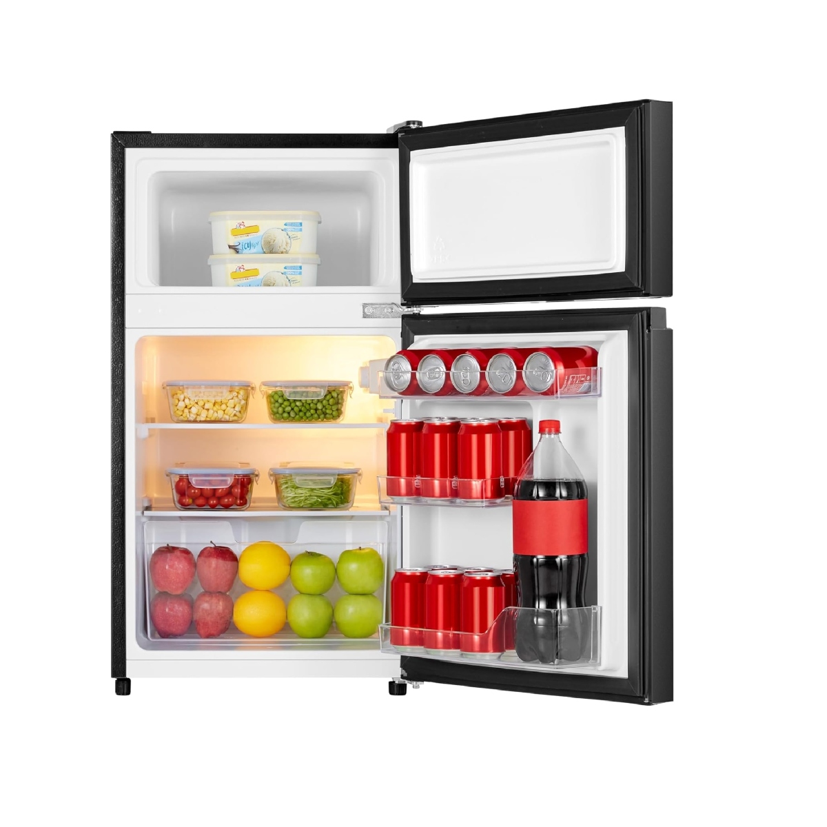 Frigobar Hisense RT31D6ABX1 3.1 Pies Doble Puerta Negro ORTY22.