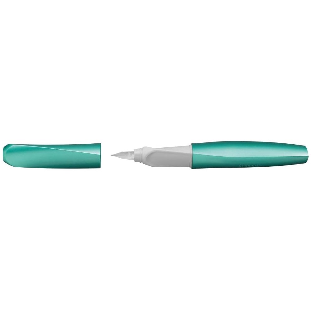 Pluma Fuente Pelikan Twist Con 8 Cartuchos de Tinta, Estilográfica, Ergonómica, Suave y Precisa