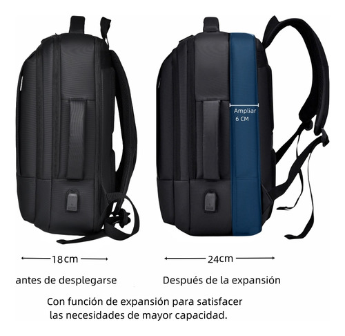 Mochila Para Hombre Mochila Para Ordenador Portátil Bolsa De Viaje De Gran Capacidad Mochila Impermeable