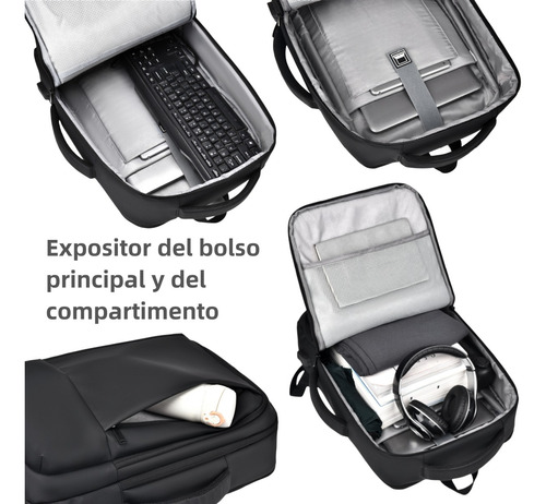 Mochila Para Hombre Mochila Para Ordenador Portátil Bolsa De Viaje De Gran Capacidad Mochila Impermeable