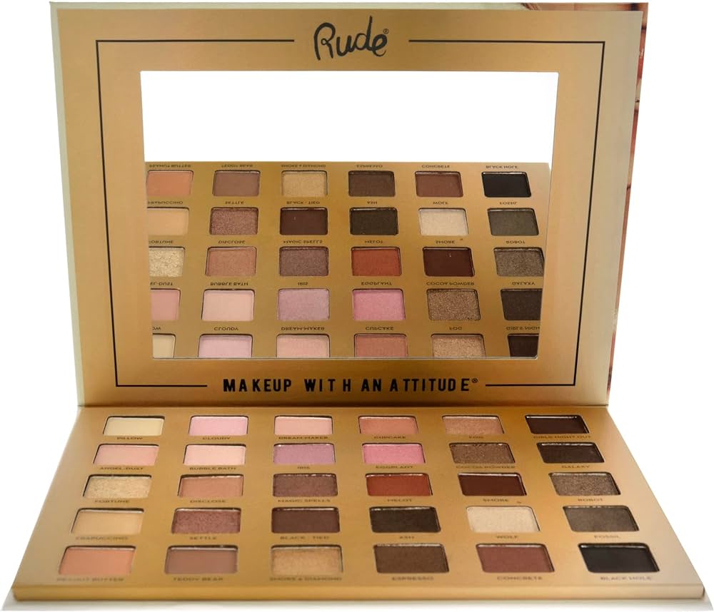 Aa Naturel - Rude Paleta de sombras con 30 tonos.
