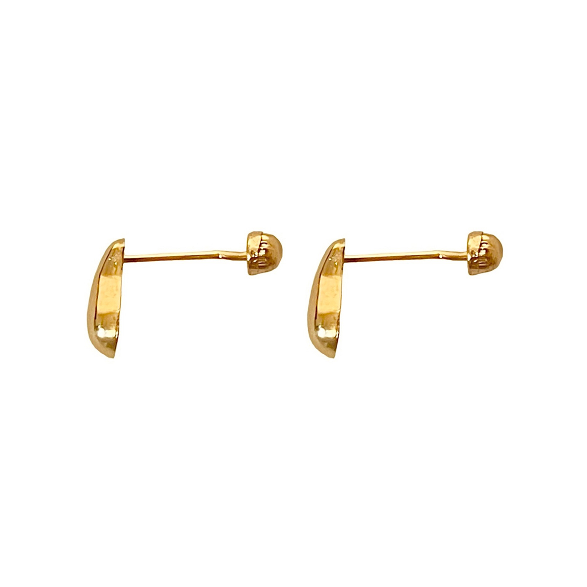 Broquel de Gota Chica en Oro de 10k - Lenna Joyería