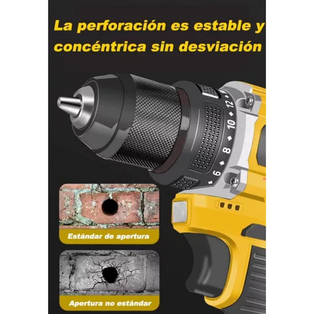 Taladro De Impacto Eléctrico Inalámbrico Con 2baterías,16.8v