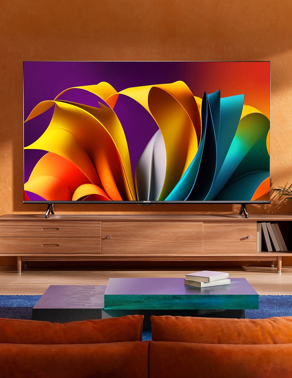 Pantalla Hisense LED de 85" 4K UHD 85A6N con Google TV.