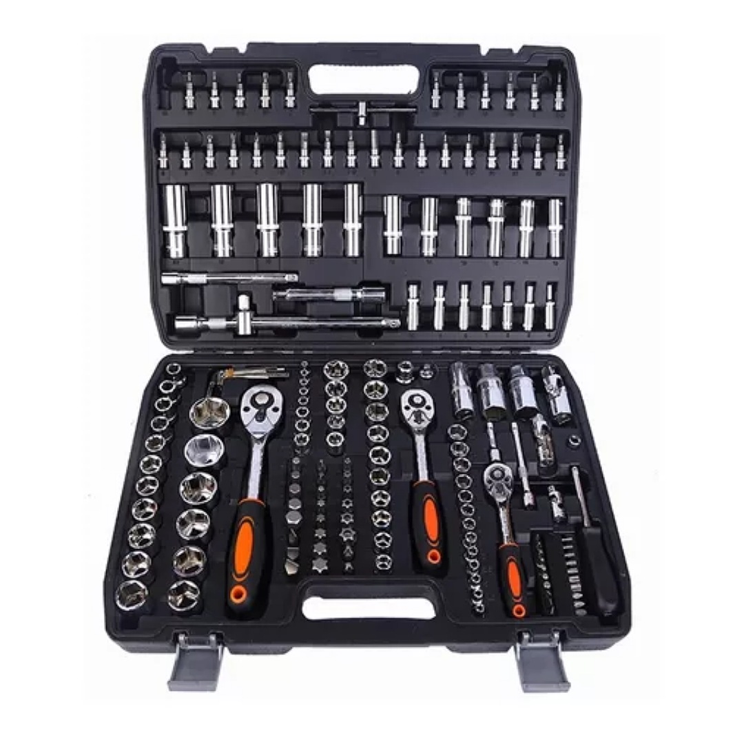 Set Herramientas Juego De Dados 171 Pcs Llaves Con Estuche