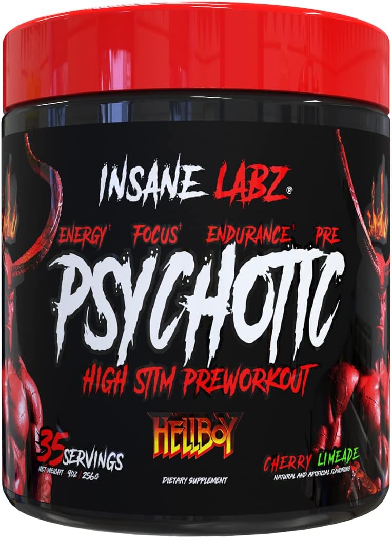 Hellboy Psychotic Sabor Cherry Limeade 35 Servicios Pre Workout Insane Labz Psychotic, Pre entreno, Psychotic pre workout, Oxido Nitrico, prework, preworkout, oxido nitrico pre-entreno.