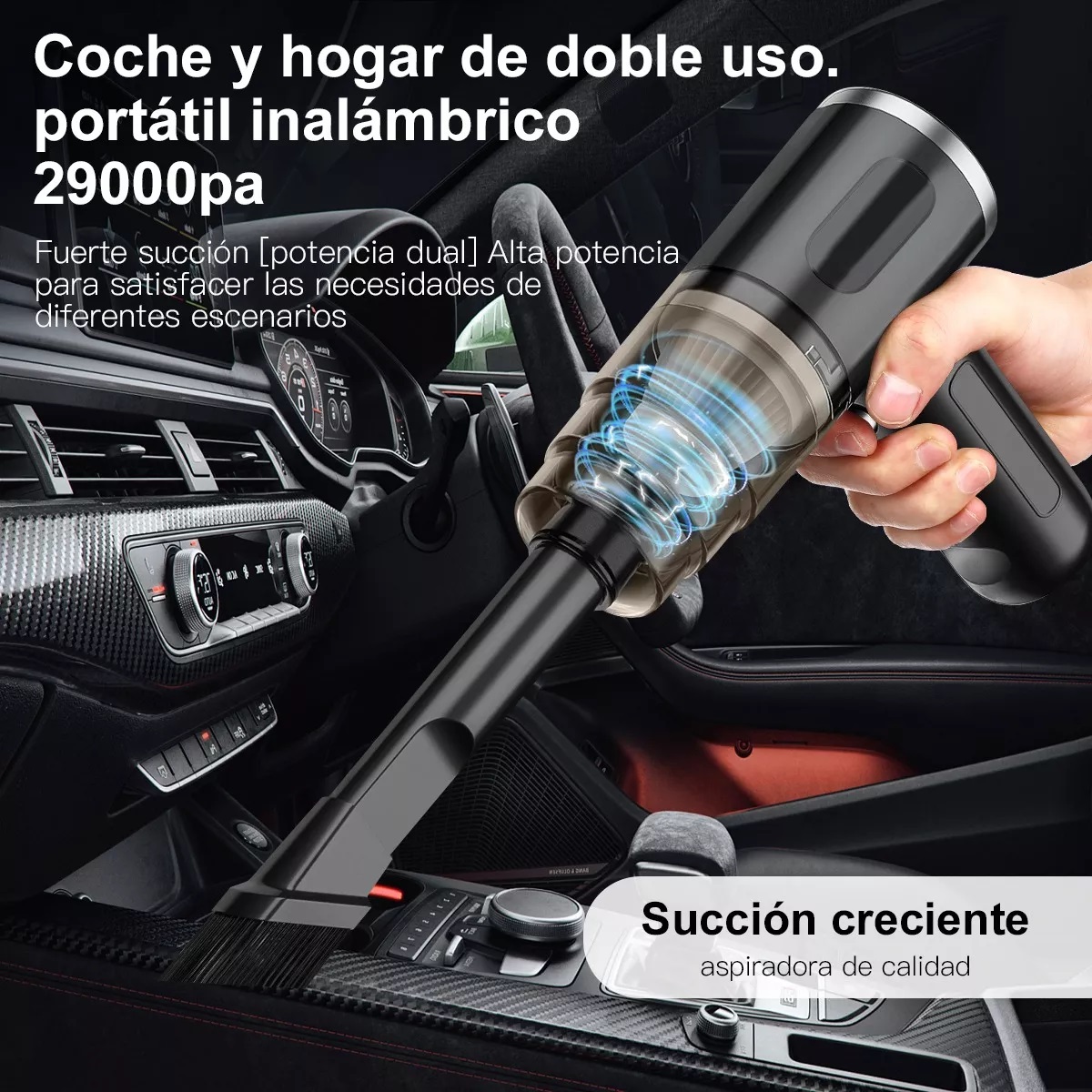 Aspiradora Para Auto/hogar Mini Portatil De Mano Inalambrica.