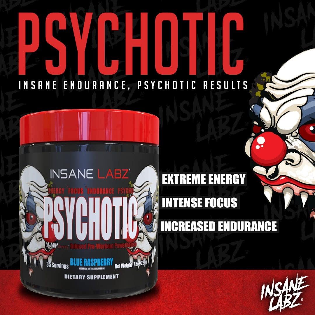 Psychotic Sabor Grape 60 Servicios Pre Workout Insane Labz Psychotic ...