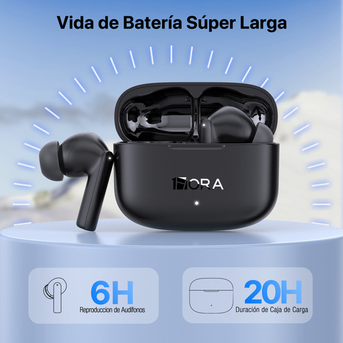 Audífonos Inalámbricos Bluetooth 5.3 1hora Aut206 Auriculares Inalámbricos Compatible con Samsung Xiaomi Laptop Tablet
