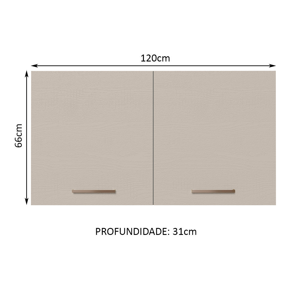 Gabinete Superior Almacenamiento Garaje Madesa 120cm BC.