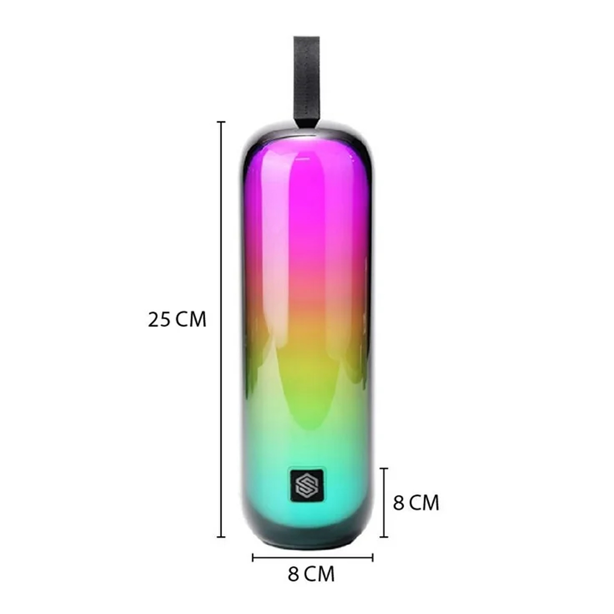 Bocina Inalámbrica Bluetooth Nova Selec Sound Bt232 Tws Luz Led Radio Fm Negro