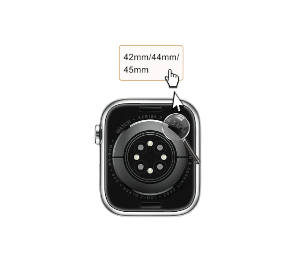Correa Metálica Compatible con Apple Watch 42mm Color Plata.