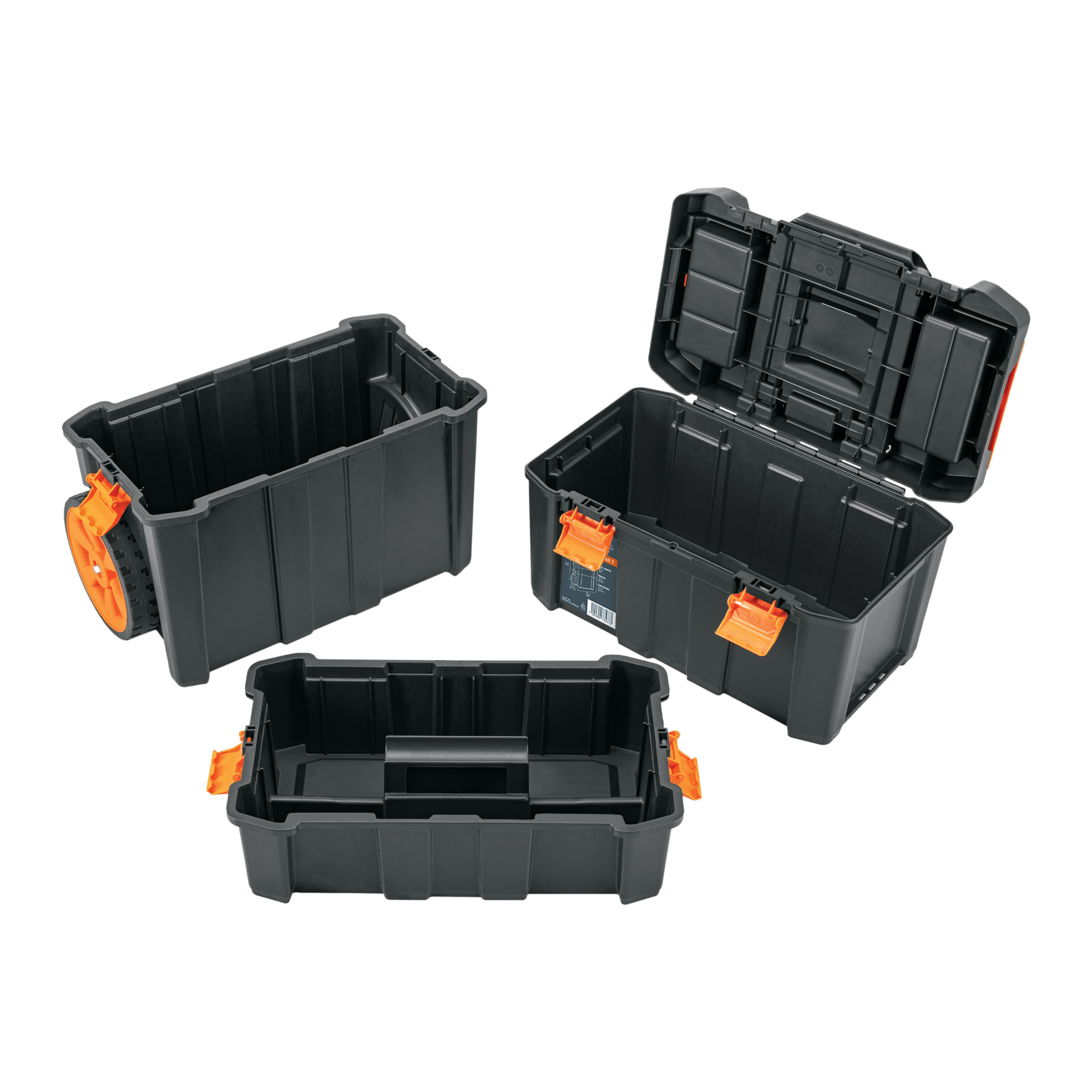 Caja para herramientas 48 x 63 cm 3 en 1 desmontable con ruedas Truper.