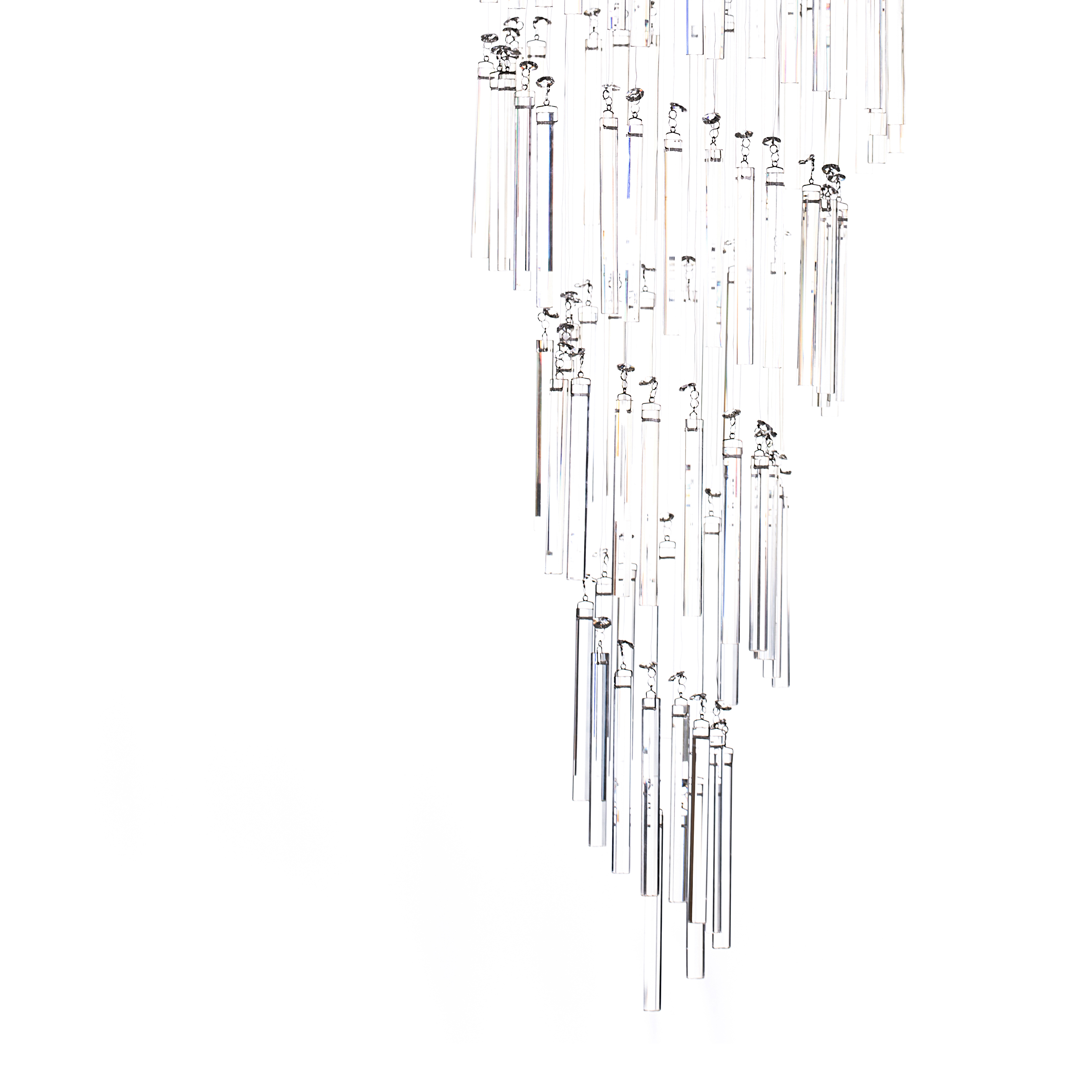 Candil Colgante Williams Krystal Cascada-bastón De 5 Luces.