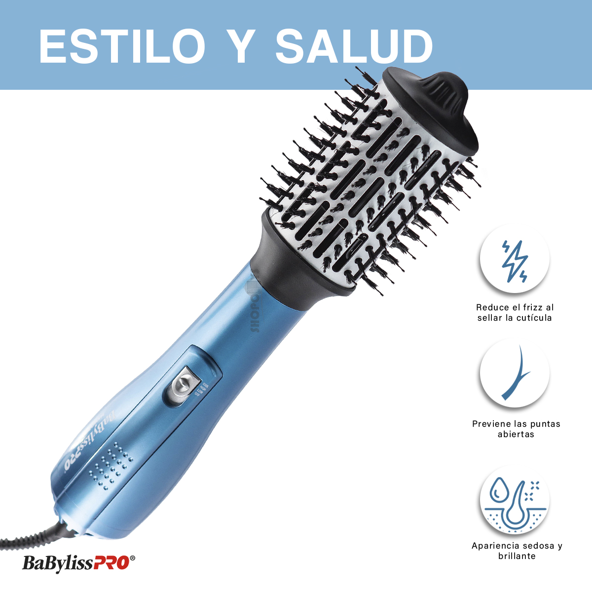 Cepillo Ovalado Babyliss Pro Nano 2 1/2