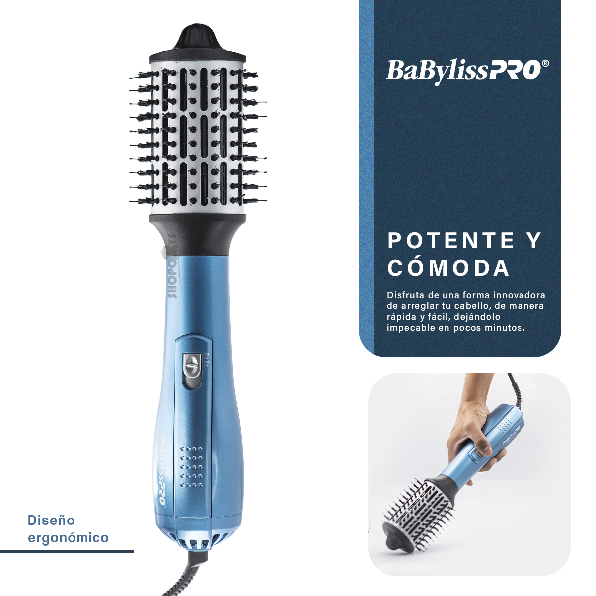 Cepillo Ovalado Babyliss Pro Nano 2 1/2