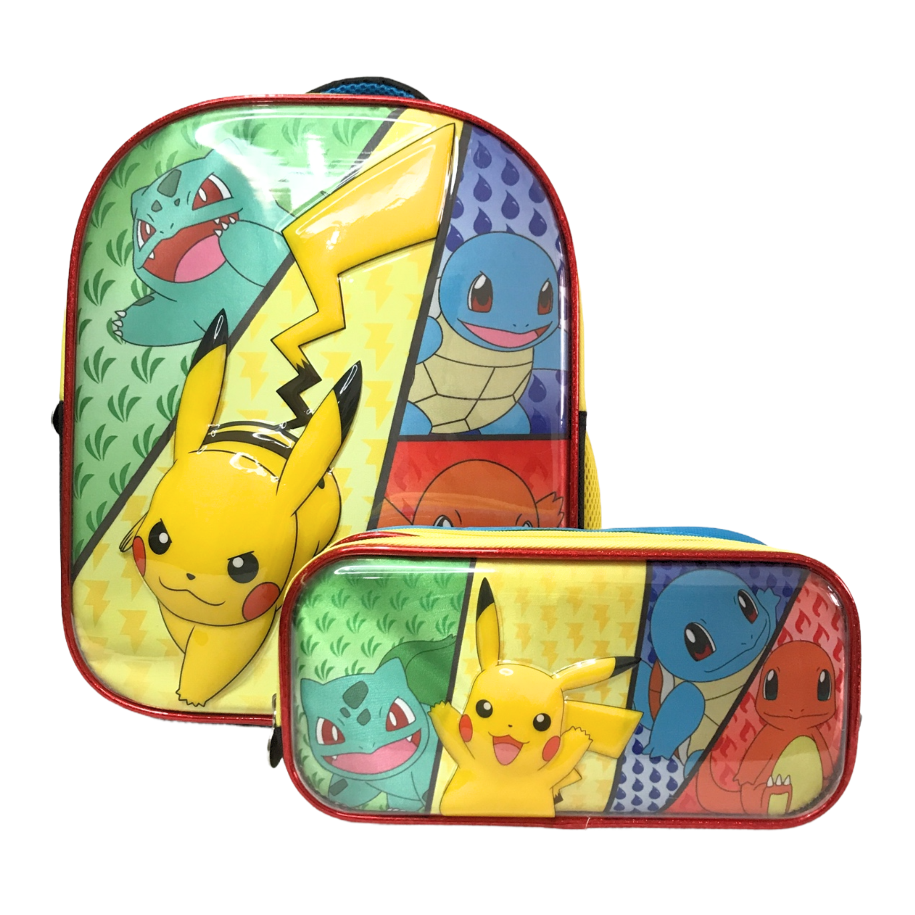 Kit Preescolar De 2 Piezas Pokémon 3D.