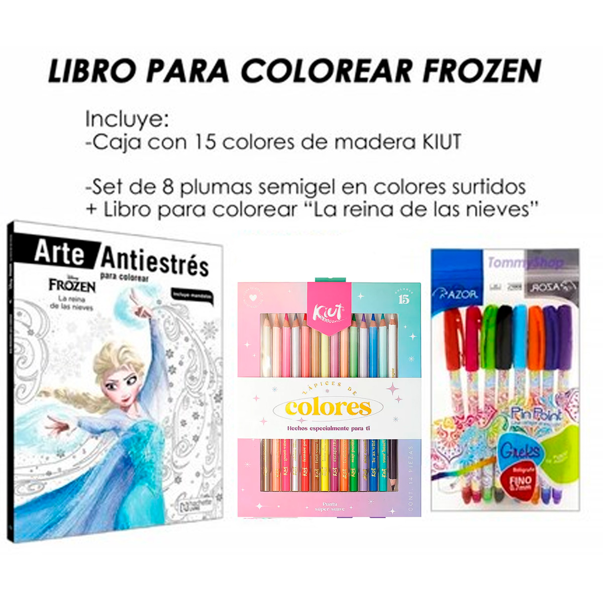 Libro Disney® Frozen Mandalas Colorear + Colores.