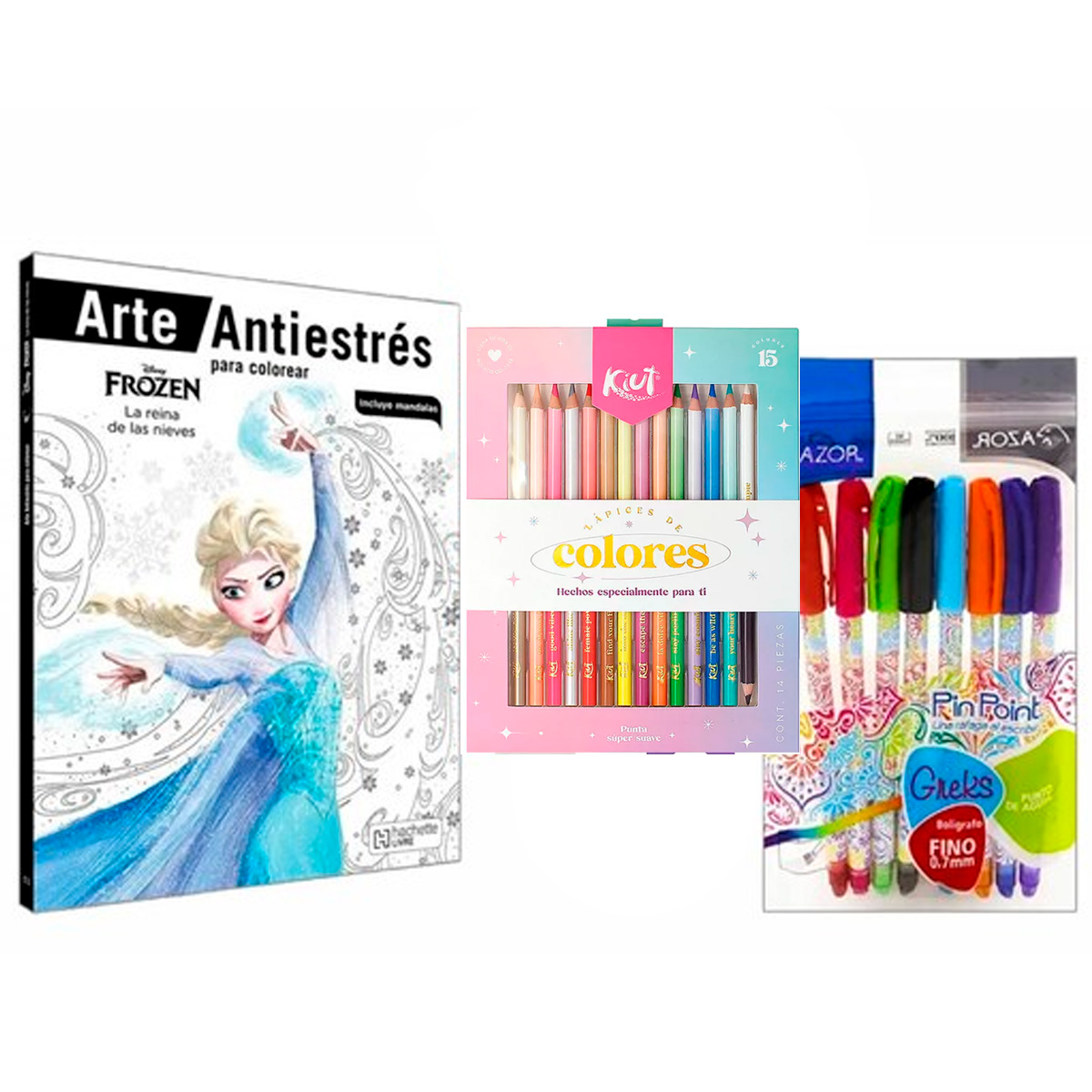 Libro Disney® Frozen Mandalas Colorear + Colores.