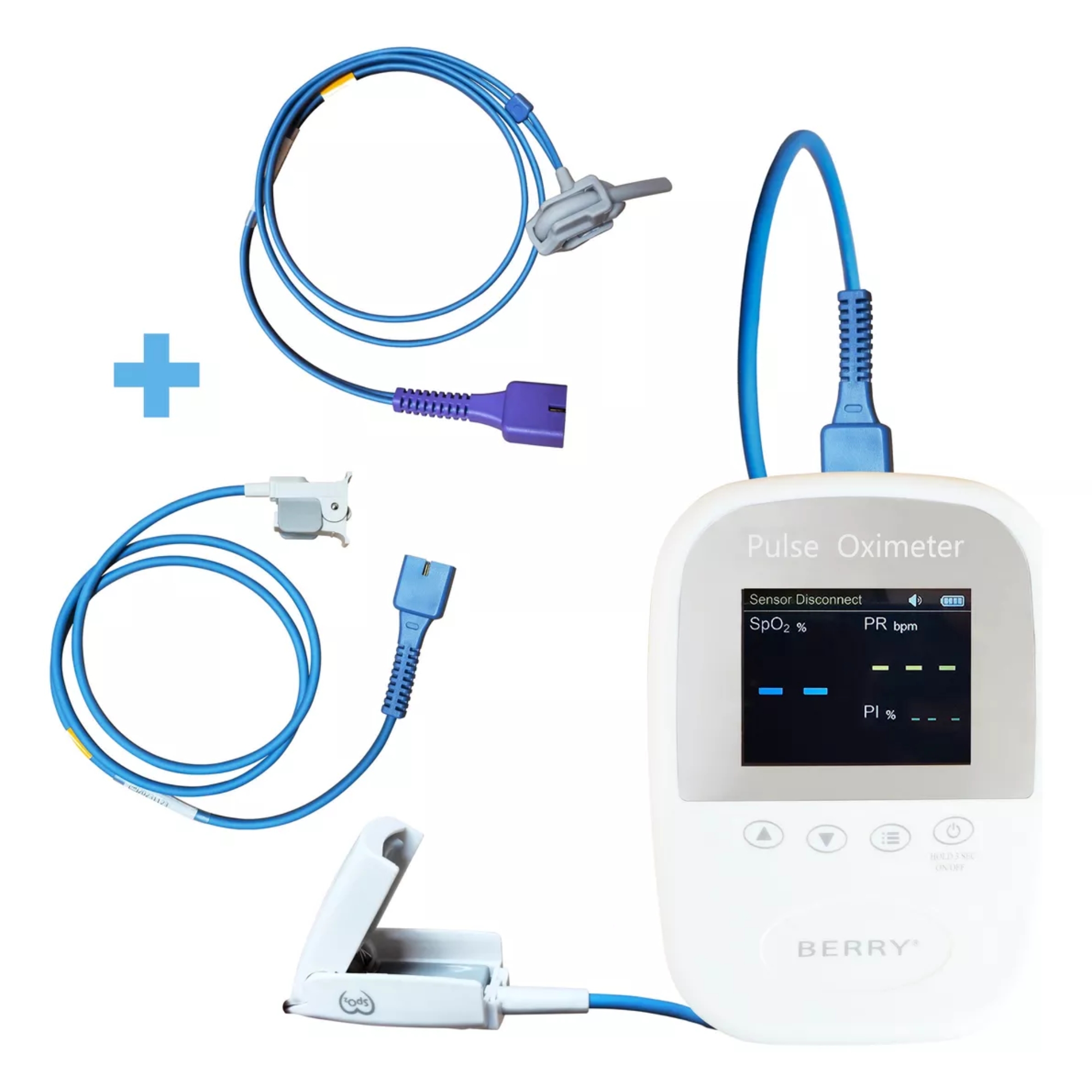Oxímetro Led Berry Sensor Para Adulto, Pediátrico Y Neonatal.