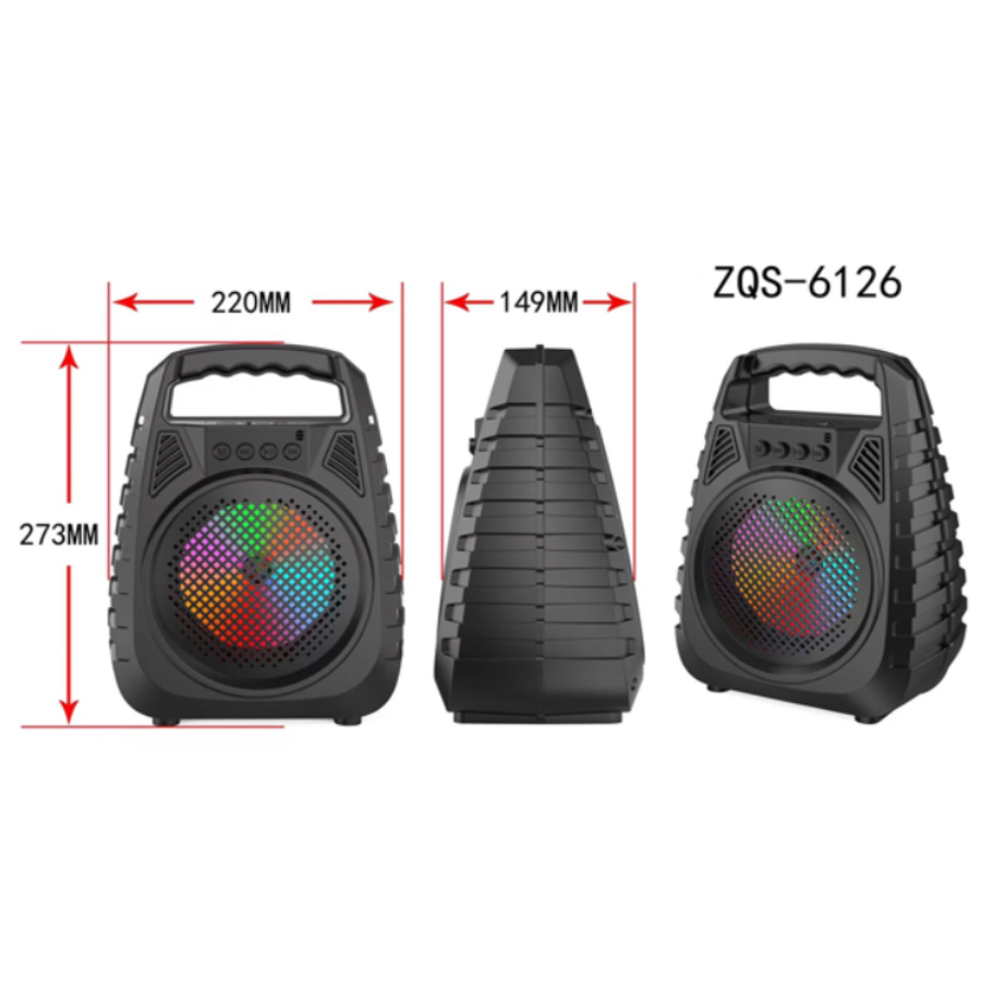 Bocina Bluetooth 6.5 Pulgadas Recargable Usb Micro sd SA688T.