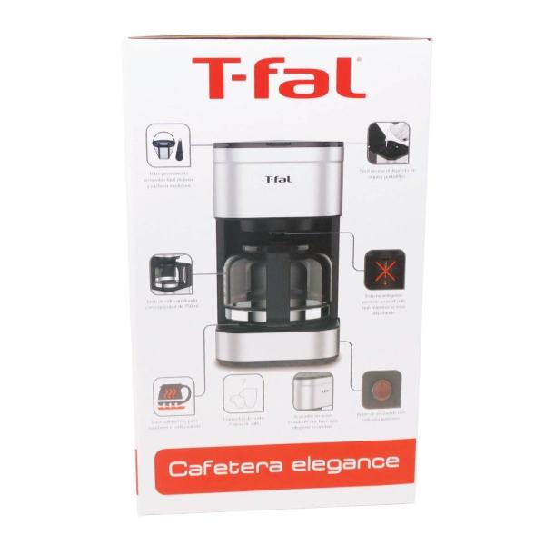 Cafetera de Goteo 7 Tazas Elegance Acero Inoxidable T FAL CM223DMX